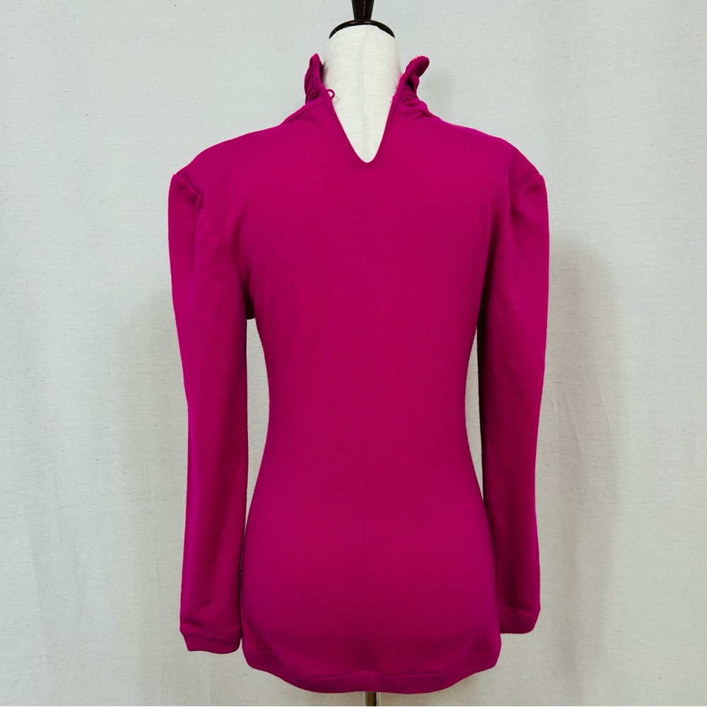 Vintage Women's Italian Pink Turtleneck Sweater Small - Picture 2 of 7